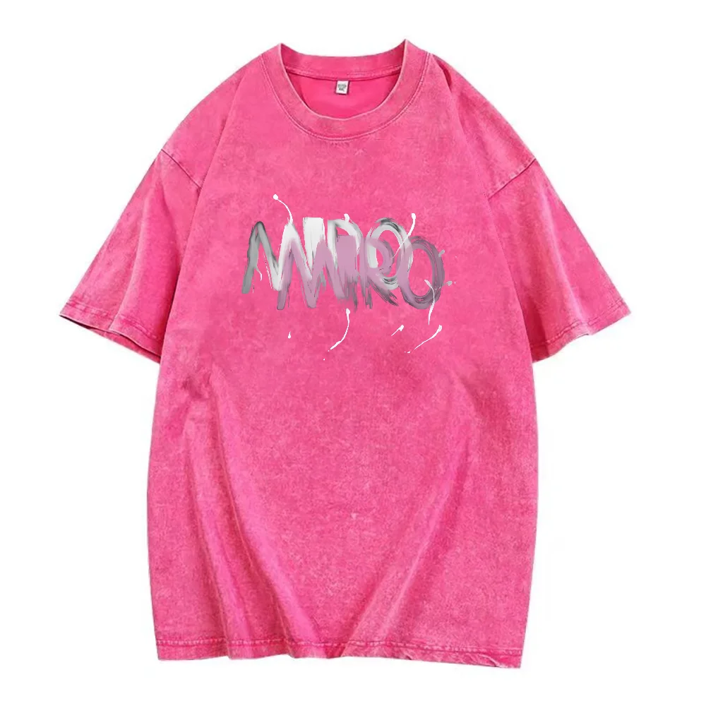 American Graffiti Letter Print T-Shirt – Washed Cotton Oversized Tee for Women - Image 12