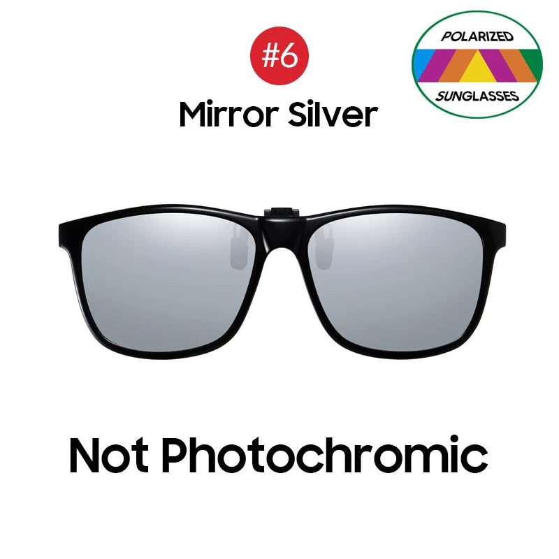 Polarized Pilot Flip-Up Clip-On Sunglasses – Photochromic UV400 Shades for Men & Women - Image 12