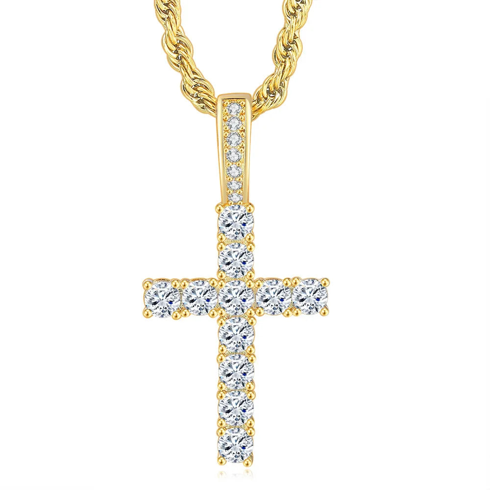 Hip Hop Cross Pendant Necklace - Image 8