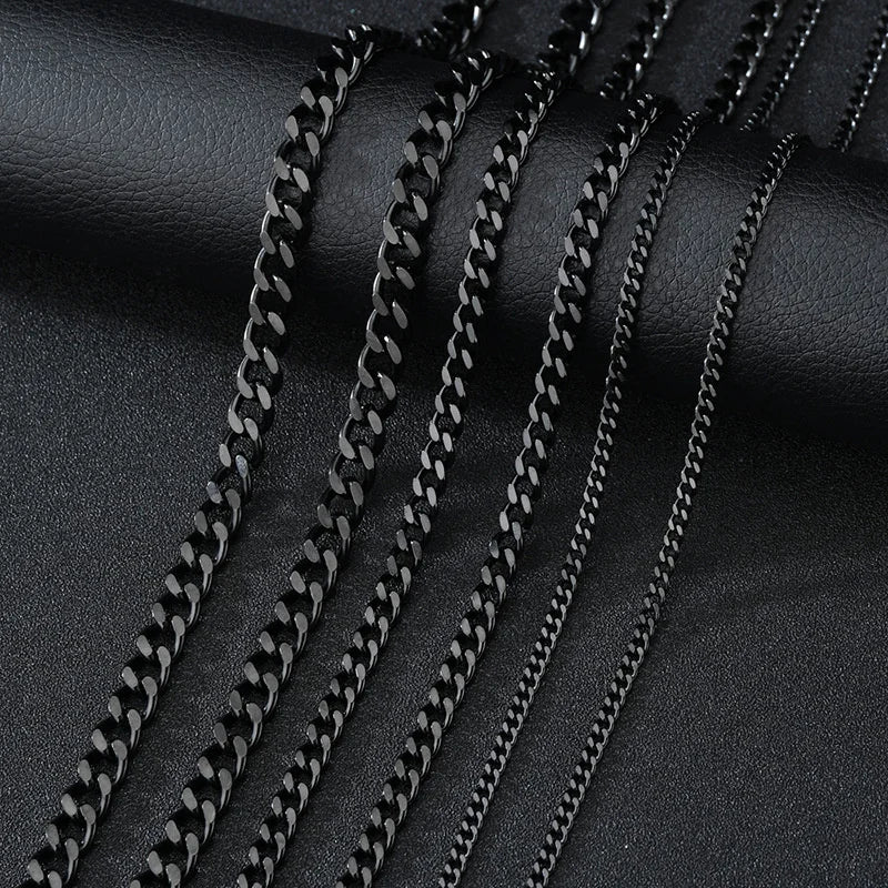 Basic Punk Stainless Steel Curb Cuban Necklaces - Image 5