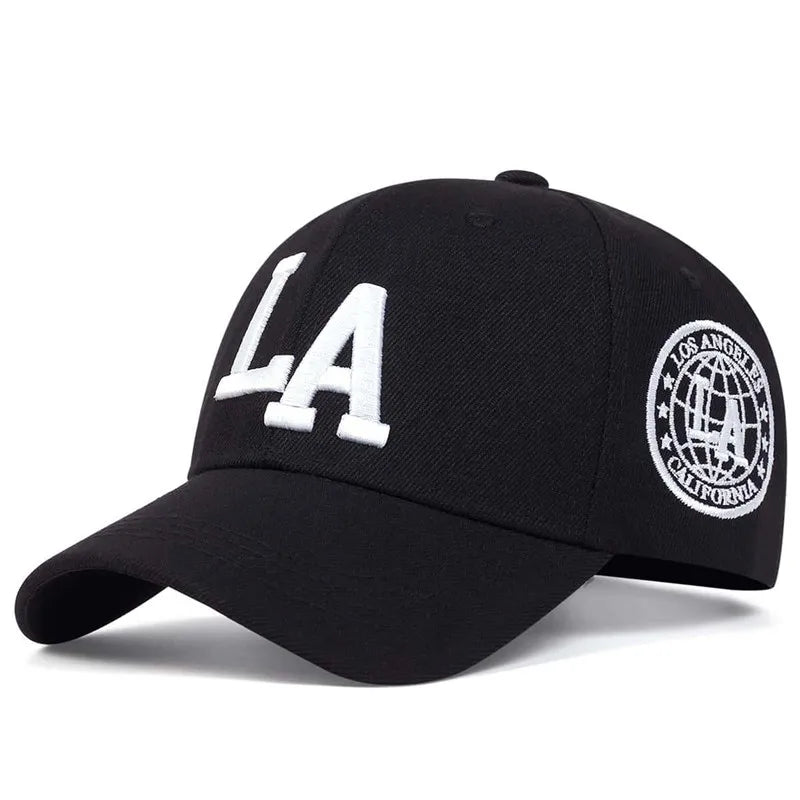 Unisex LA Letter Embroidery Snapback Cap – Adjustable Casual Hat for Spring & Autumn - Image 9
