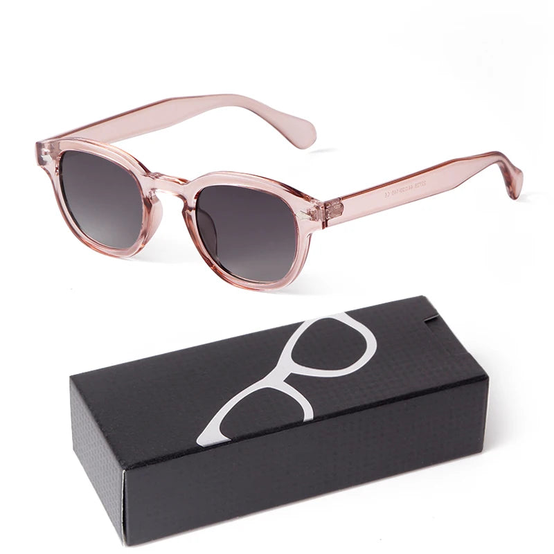 Fashion Gradient Blue Small Round Sunglasses – Unisex Vintage-Inspired Designer Eyewear - Image 7