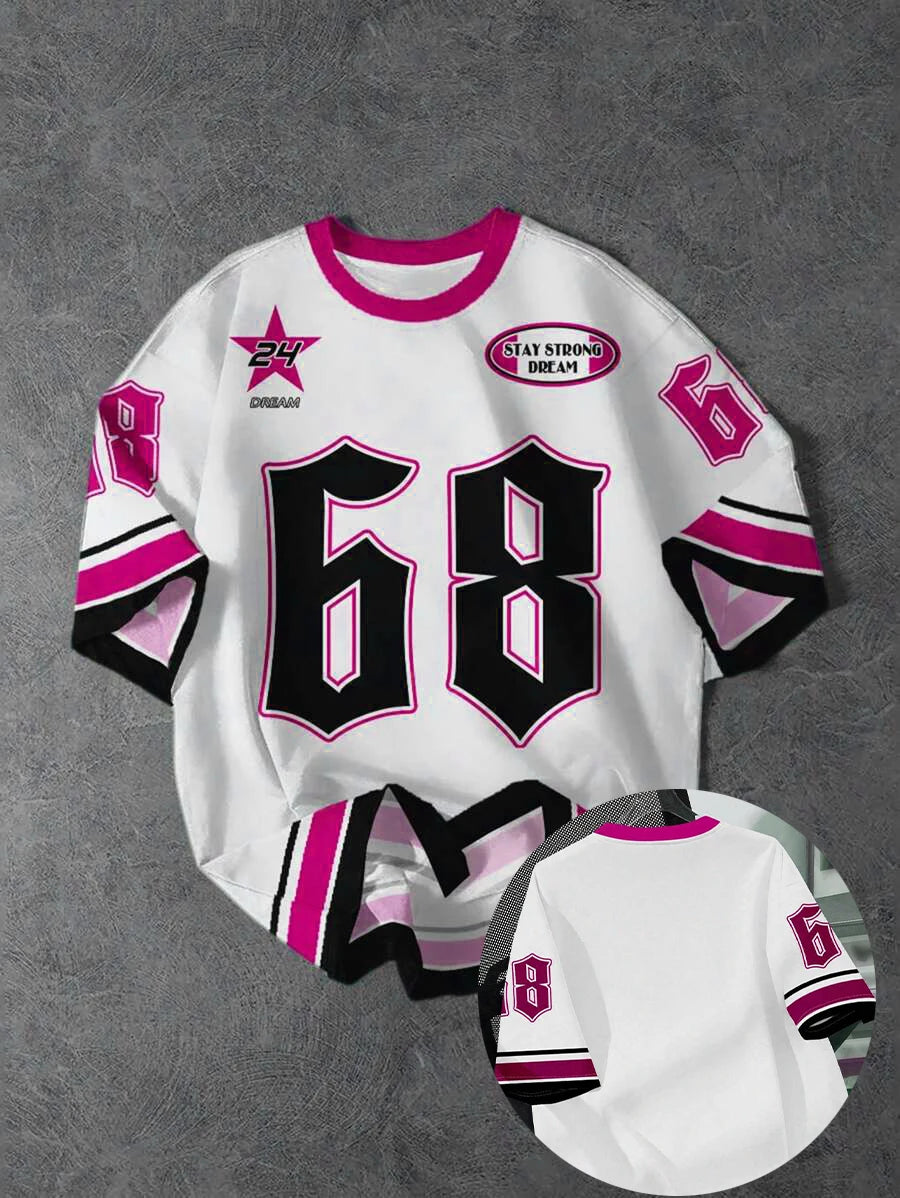 Summer Men’s Classic Sports Stripe T-Shirt – Casual Round Neck Tee with Side Print (Size 68 Available) - Image 7