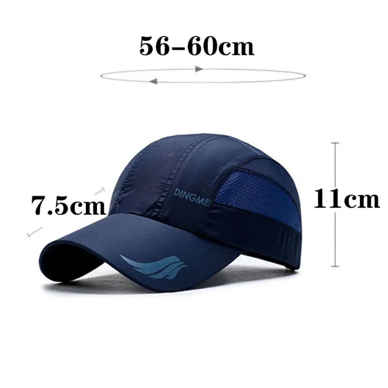 2024 Summer Quick-Dry Sports Baseball Cap – Unisex Mesh Snapback for Running & Golf - Image 6