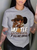 Women’s Summer Print Oversized T-Shirt – Casual Fashion Streetwear Top