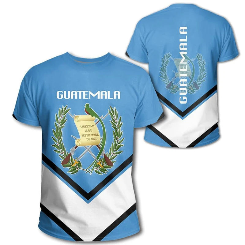 3D Printed Guatemala Flag T-Shirt – Oversized Streetwear Tee for Men - Image 13