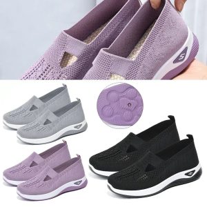 2025 Spring Women's Casual Shoes – Soft-Soled Breathable Sneakers for Middle-Aged & Elderly Moms