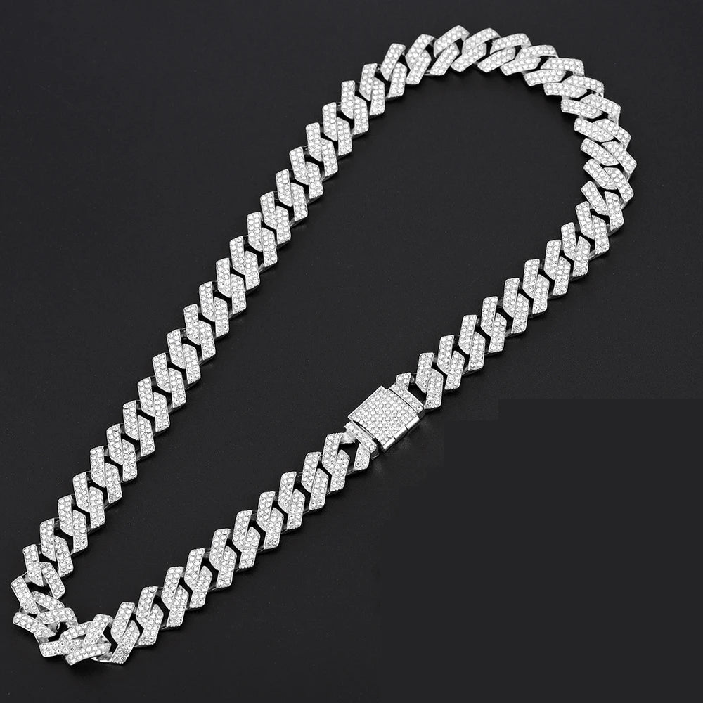 Hip Hop Miami Cuban Link Chain Set - Image 19