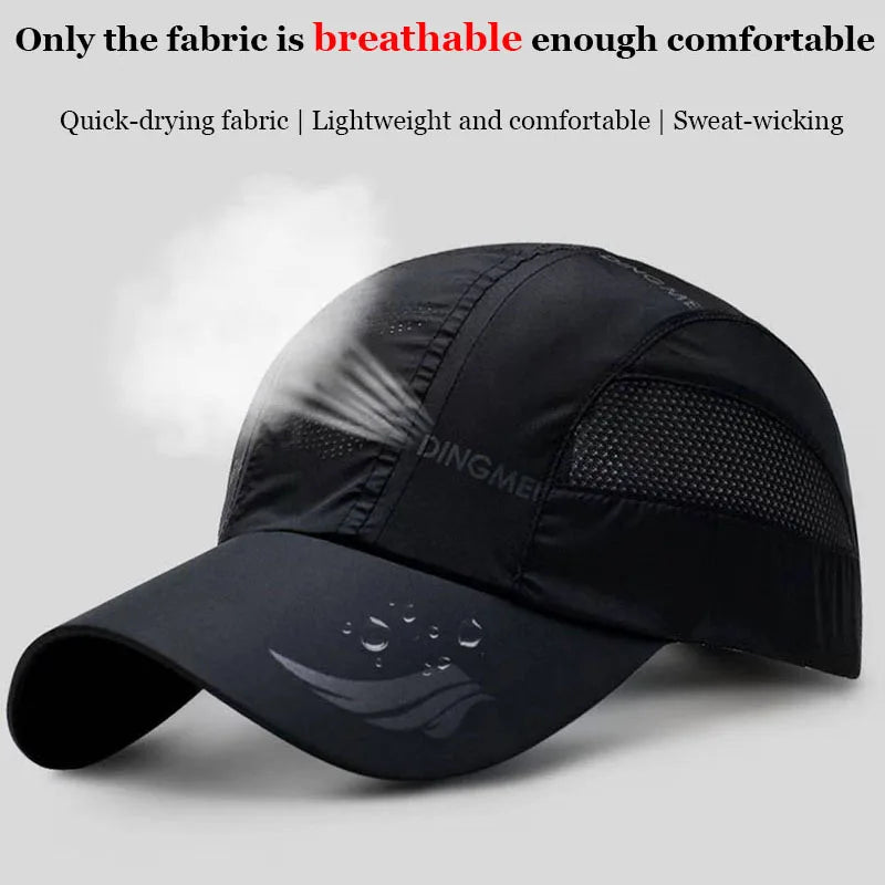 2024 Summer Quick-Dry Sports Baseball Cap – Unisex Mesh Snapback for Running & Golf - Image 3