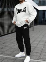 Casual Autumn Winter Tracksuit – Men’s Sweatshirt & Sweatpants Set for Daily Sports