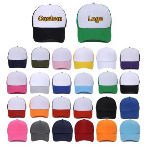 Customized Logo Mesh Baseball Caps – Unisex 5-Panel Trucker Snapback Hats for Summer