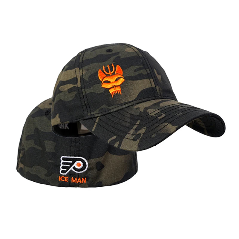 Tactical Camo Cotton Baseball Cap – Fashion Snapback Hat for Outdoor & Hip Hop Style - Image 3