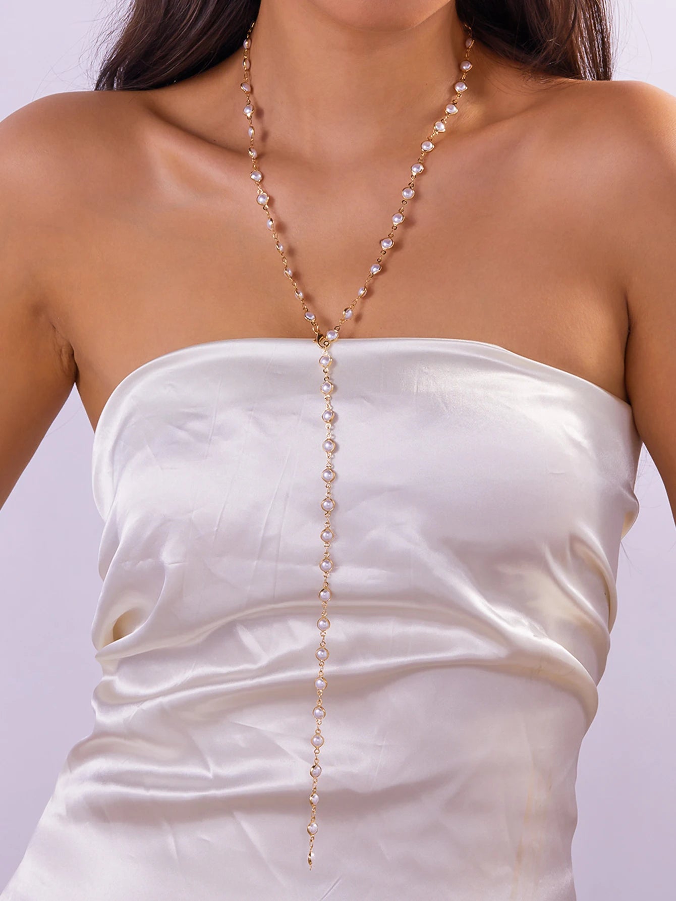 Bohemian Crystal Y-Shaped Tassel Necklace – Vintage Butterfly Chain for Women - Image 2