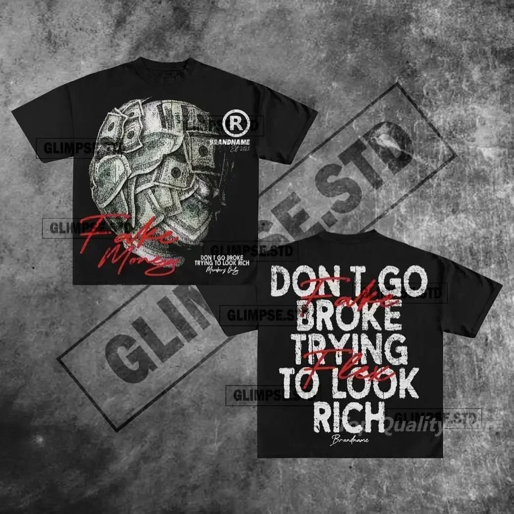 American Letter Graphic T-Shirt – Y2K Oversized Streetwear Tee for Men & Couples - Image 26