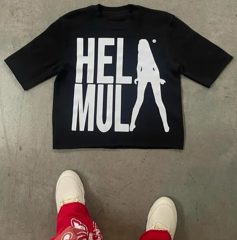 Summer Trendy Brand Pattern Printed T-Shirt – Oversized Y2K Streetwear Tee for Women - Image 2