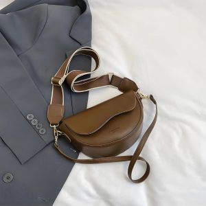 2025 Trendy Women's Crossbody Saddle Bag – Minimalist Niche Fashion Underarm Shoulder Bag