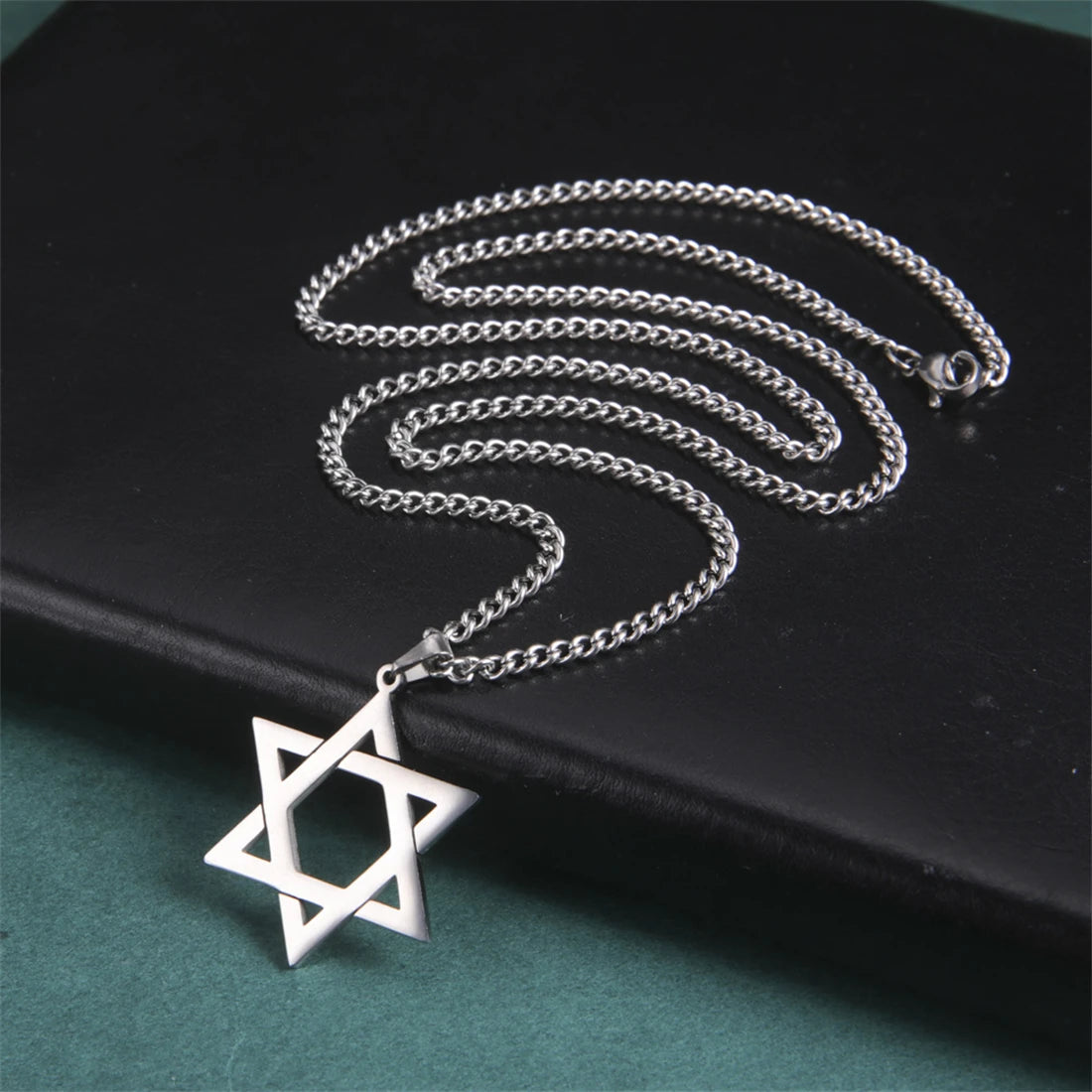 Star of David Pendant Necklace – Unisex Stainless Steel Jewish Symbol Jewelry - Image 7