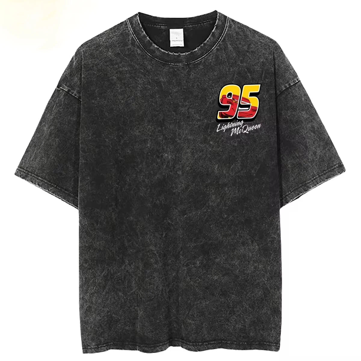 Washed Lightning McQueen "Cars 95" Vintage T-Shirt - Image 2