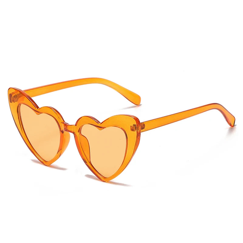 Heart-Shaped Cat Eye Sunglasses – Retro Oversized Eyewear for Women & Men - Image 3