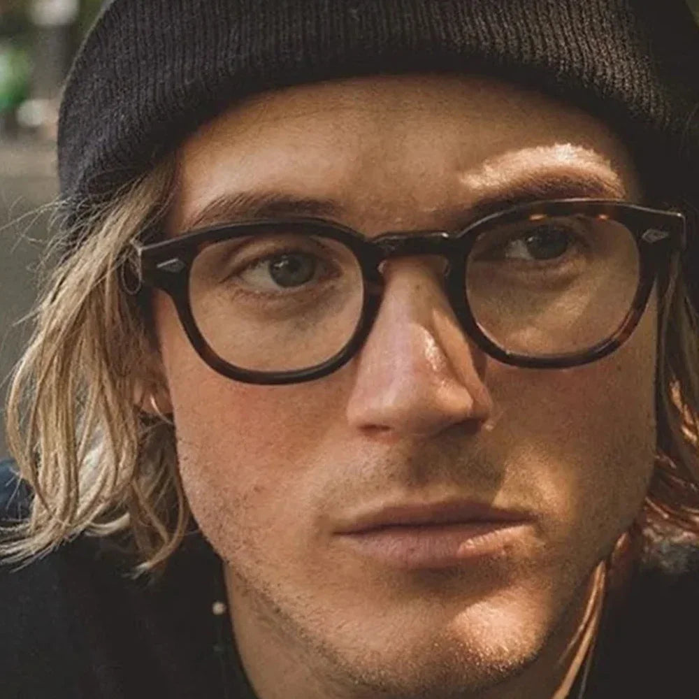 JNPCXI Retro Round Sunglasses – Punk-Inspired UV400 Shades with Rivet Details for Men & Women - Image 4