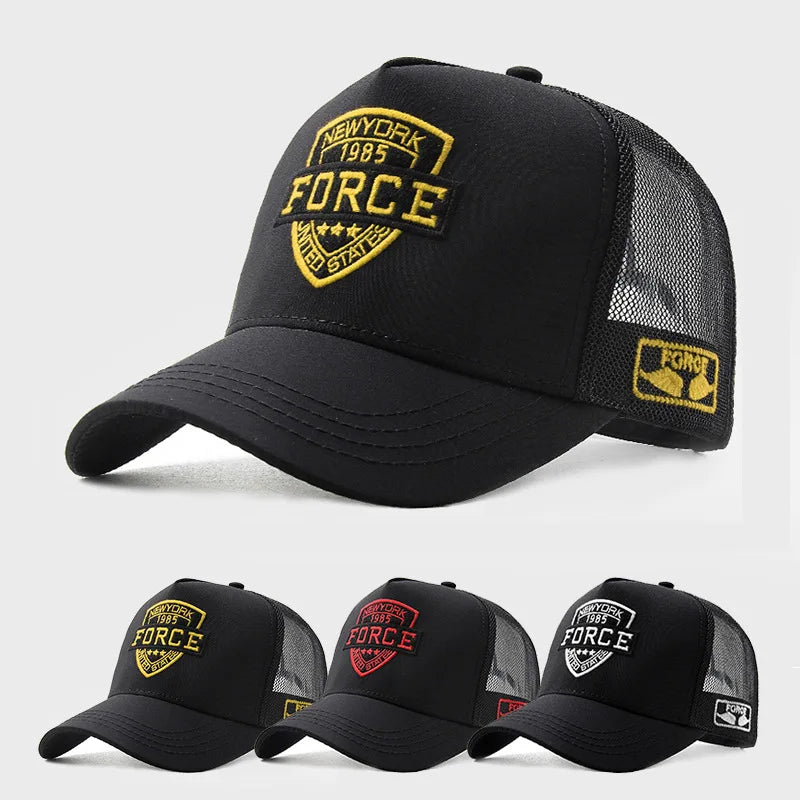 Summer Mesh Baseball Cap – Unisex Breathable Snapback Hat for Outdoor Sports & Hip Hop Style