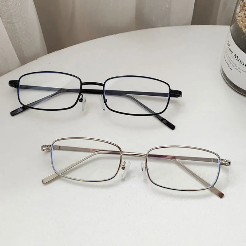 Fashion Small Rectangle Sunglasses – Vintage Metal Frame Eyewear for Men & Women - Image 4