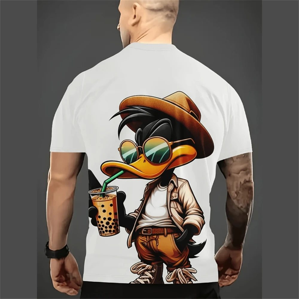 Funny Cartoon 3D Print T-Shirt – Men’s Oversized Breathable Streetwear Tee - Image 2