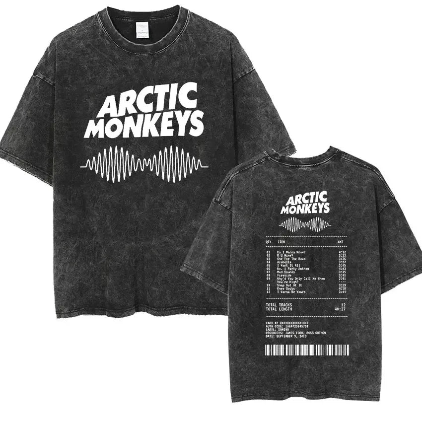 Retro Rock Arctic Monkeys Music Album Graphic T-Shirt - Image 13