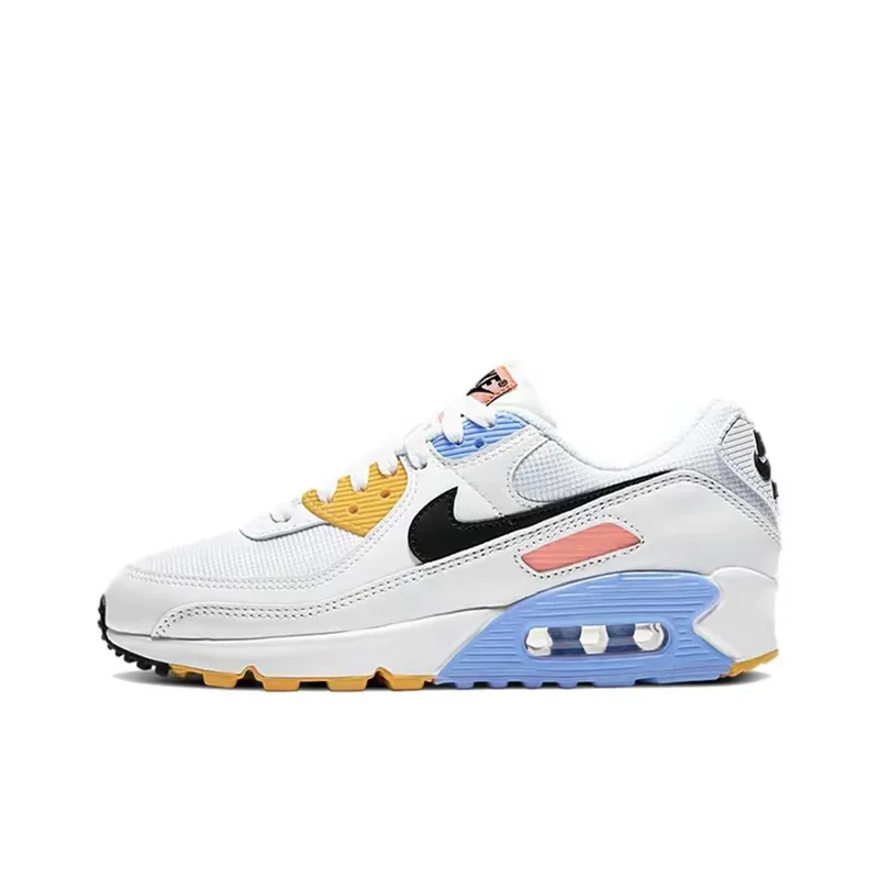 Nike Air Max 90 White-Blue-Red - Image 9