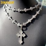 New Iced Out Cross Necklace for Men & Women