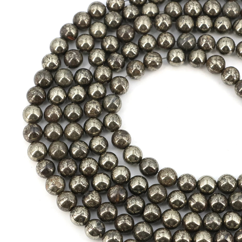 Natural Black Larvikite Labradorite Round Beads – Loose Stone Strand for DIY Jewelry Making - Image 17