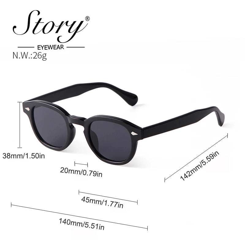 Fashion Gradient Blue Small Round Sunglasses – Unisex Vintage-Inspired Designer Eyewear - Image 5