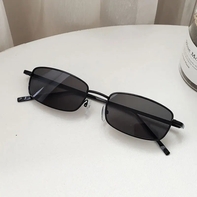 Fashion Small Rectangle Sunglasses – Vintage Metal Frame Eyewear for Men & Women - Image 11