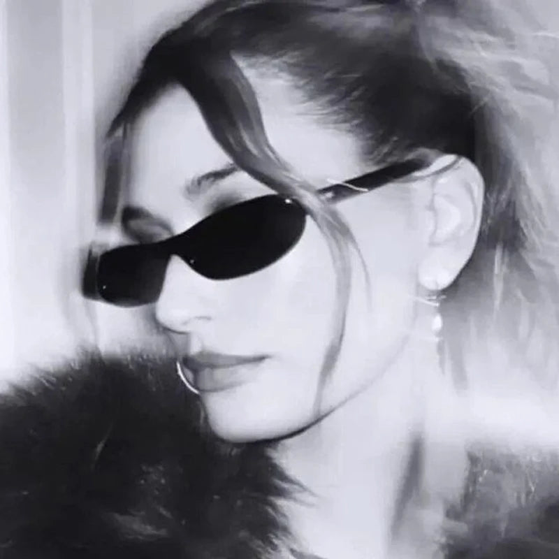 Vintage Oval Small Frame Sunglasses – Women’s Designer-Inspired Fashion Shades - Image 2