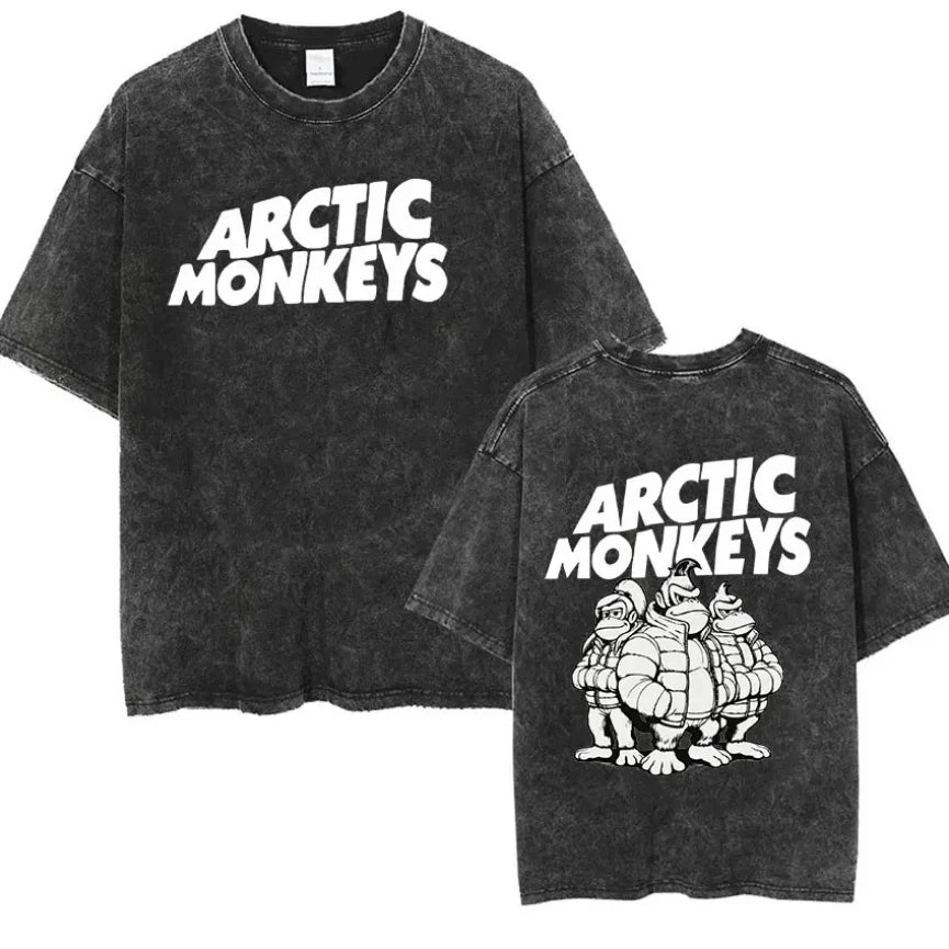 Retro Rock Arctic Monkeys Music Album Graphic T-Shirt - Image 5